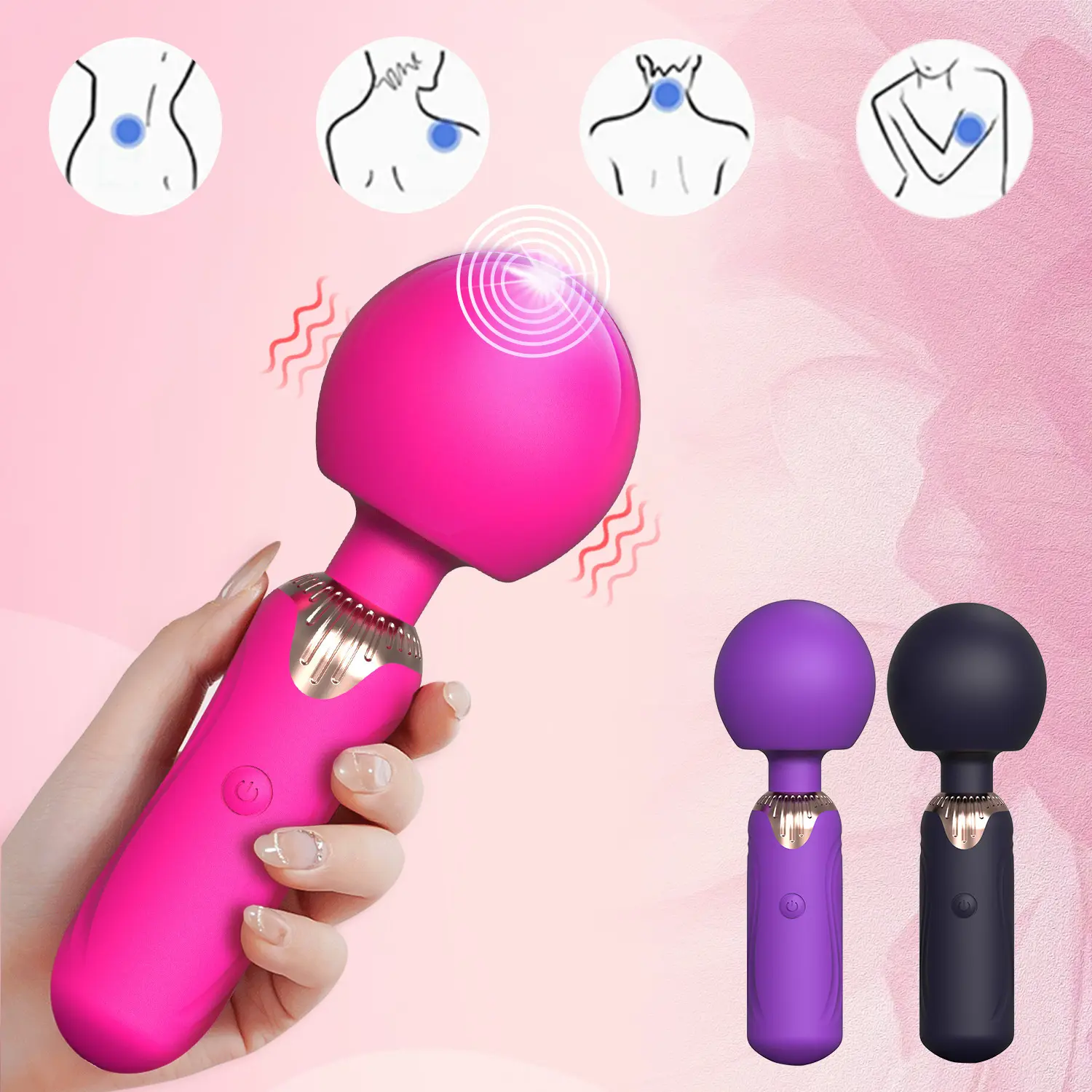 USB Strong Speeds Mini Av Vibrator Female Multi Frequency Personal Av Wand Massager Av Vibrator Sex Toys