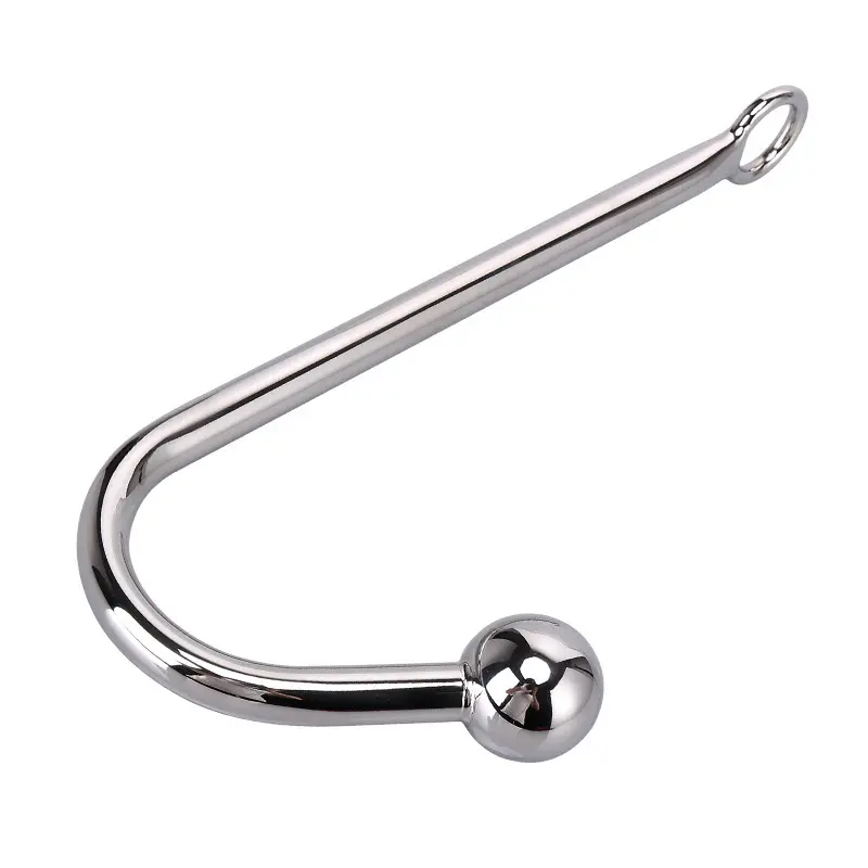 Hot Sell Toy Anal Dildo Butt Plug Sex Toys Metal Anal Hook Stainless Steel with One Single Bead Anal Hook
