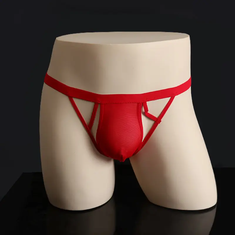 NewYork High Quality Lingerie Manufacturer Custom Logo Men's Sexy Underwear Men Thongs G-strings Under Wear Mid-rise Knitted