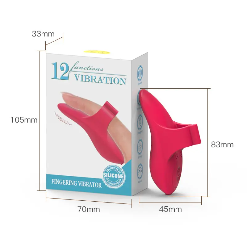 Rechargeable Finger Vibrator Magic Fingertip Ring Silicone Vibrating Mini Finger Wet Sex Toys for Girls