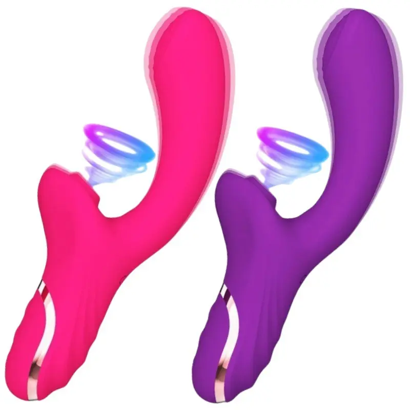 Hot Selling Rabbit Vibrators Tongue Sucking Massager Tickling Dildo Clitoris Stimulator Silicone G Spot Vibrator for Women
