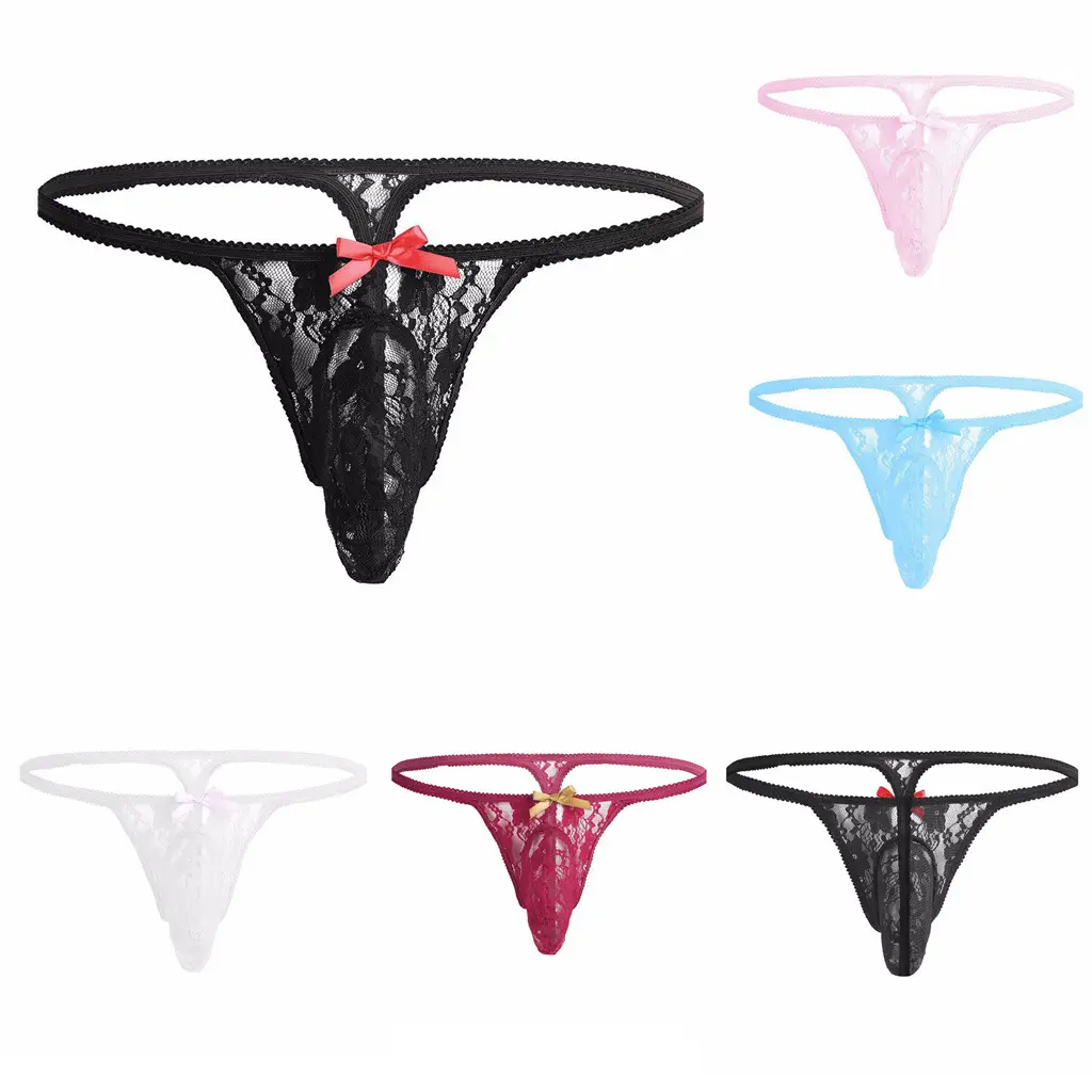 New Style Women Underwear Sexy Low-waist Lace Panty Tangas See Through G-strings Sexy Transparent Lady G Strings