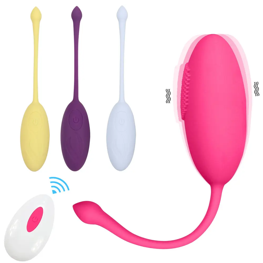 Hot Sell Women Masturbation Egg Silicone Vibrator Remote Control G Spot Clitoris Massager Jump Egg Vibrator