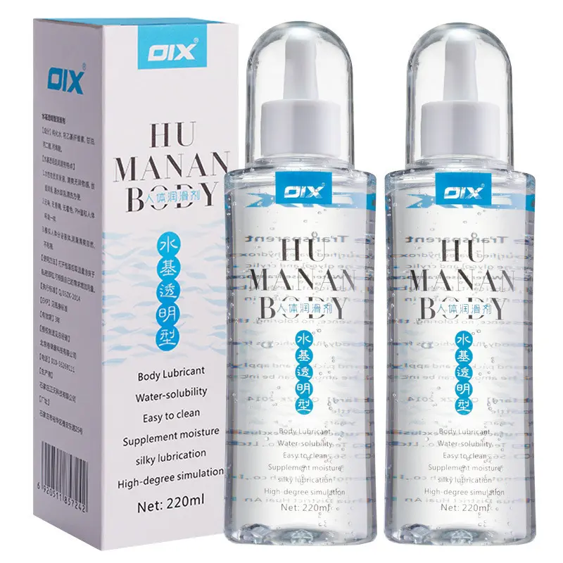 Skin-Friendly Water-Based Personal Lubricant Long-Lasting Sex Lubricant with 2 Flavors Edible and Plant Ingredients
