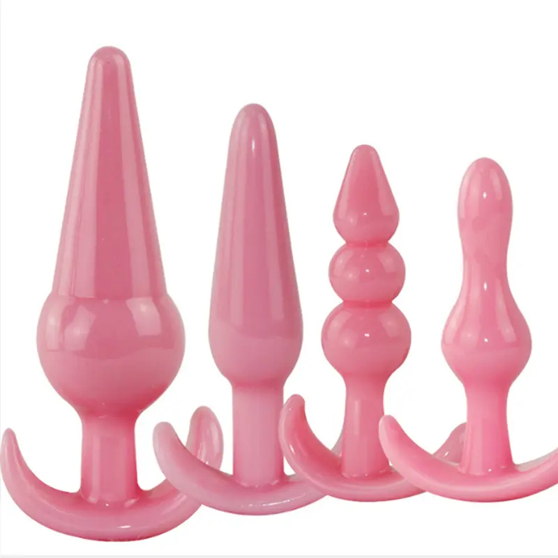 TPE Silicone Anal Plug Set Butt Pleasure Play Adult Gay Masturbation Tools Sex Toys for Anal Training