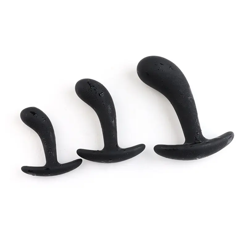 Wearable Comfortable Butt Plug Erotic Toy 3 Pcs Different Size Silicone Training Anal Plug Set for Women Men