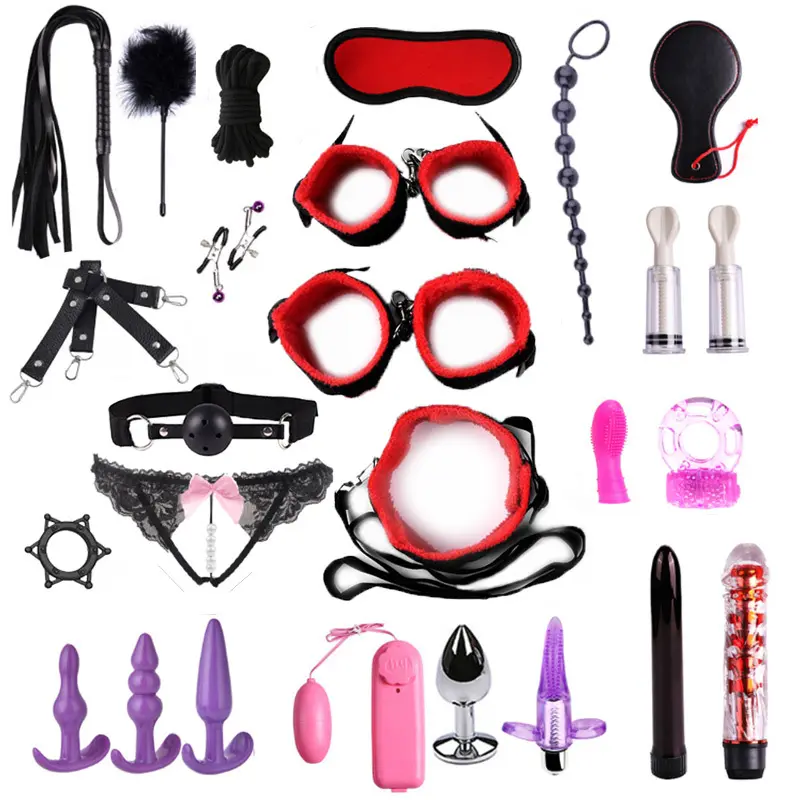 BDSM 26 PCS Bondage Set Slave Sex Toys Couples Gay Erotic Accessories Sexy Handcuffs Collar Adult Games Fetish for Woman