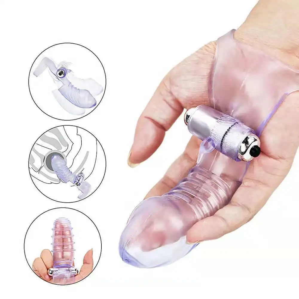 Hot Selling Finger Vibrator Sex Toy Strap on Finger Vibrator Stimulator Dildo G Spot Massager Sex Toys