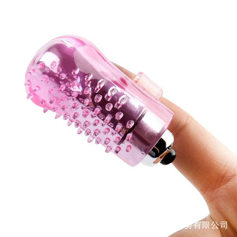 Strap on Finger Vibrating G Spot Cit Stimulator Finger Sleeve Finger Bullet Vibrator for Lady Couples Sex Toys