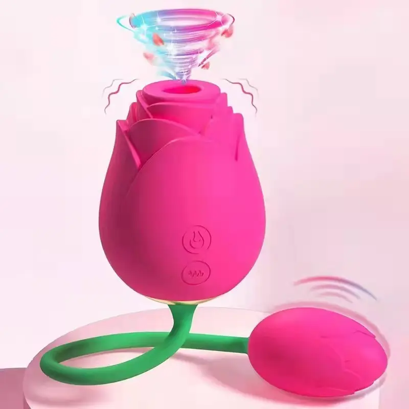 Niusida Double Headed Clitoral Licking Suckin g Spot Vibrator Tongue Panty Rabbit Female Rose Vibrator Sex Toys for Woman Sex
