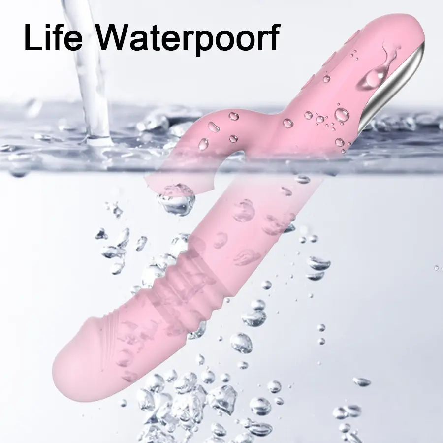 Rabbit Vibrator 2 in 1 Tongue Licking Vibrator for Women Clitoral Stimulator Adult Sex Toy AV Wand Vibrator Sex Toys for Women