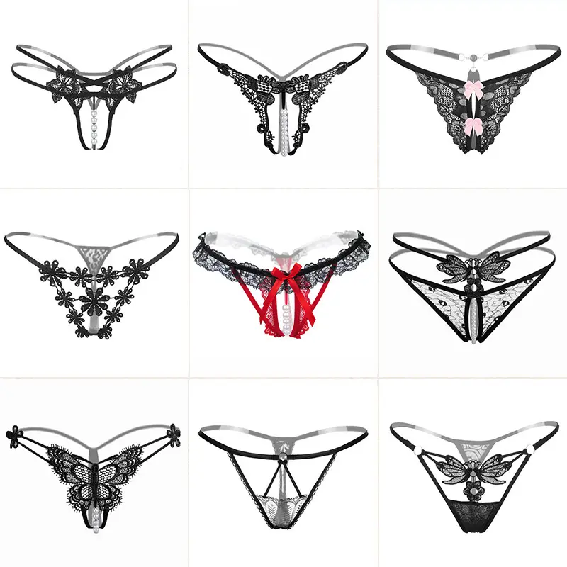 Wholesales Female Thongs Sexy Lingerie Underwear for Woman Lady Lace T-back for Woman Panties