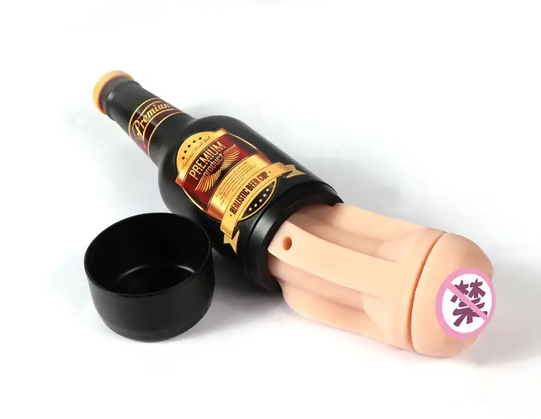 Economical Custom Design Airplane Masturbation Cup Sex Toy Handmade Beer Bottle Mugs for Male Use Men's Masturbator