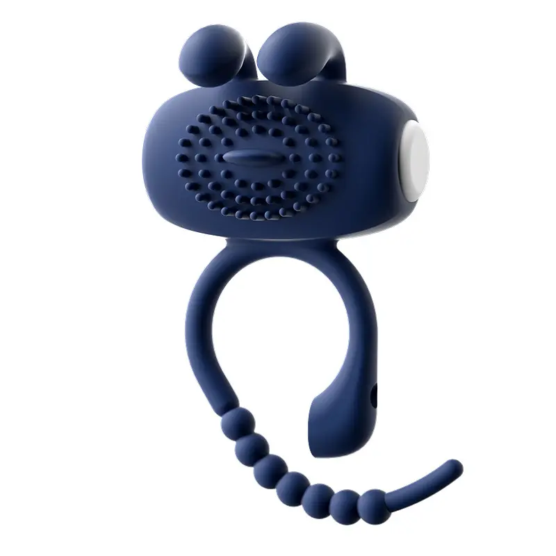 Silicone Wearable Electric Stimulate Prostate Massager Vibrating Anal Butt Ejaculation Ring Vibrator for Adult Anal Toys