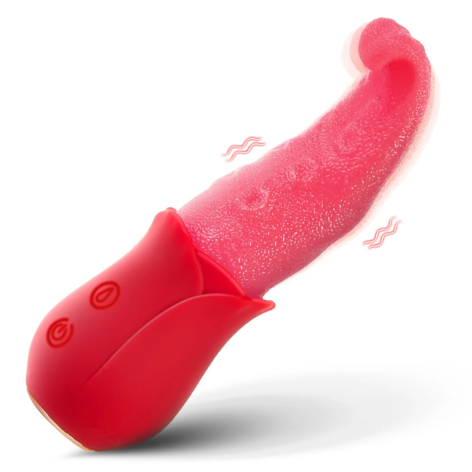 Tongue Shaped Vibrator Waterproof Breast Clitoris Female Realistic Artificial Tongue Licking Vibrator for Women