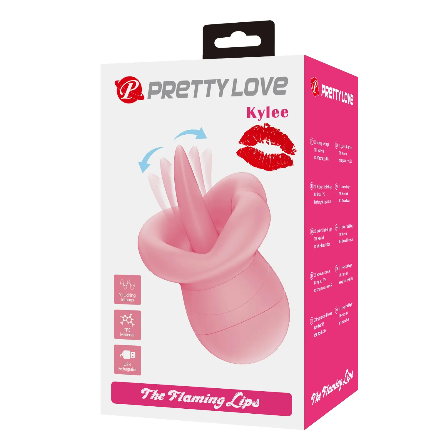 Pretty Love USB-Powered Vibrator Soft Silicone Tongue-Licking Sex Toys for Women Includes Dildo Vaginal Vibrators