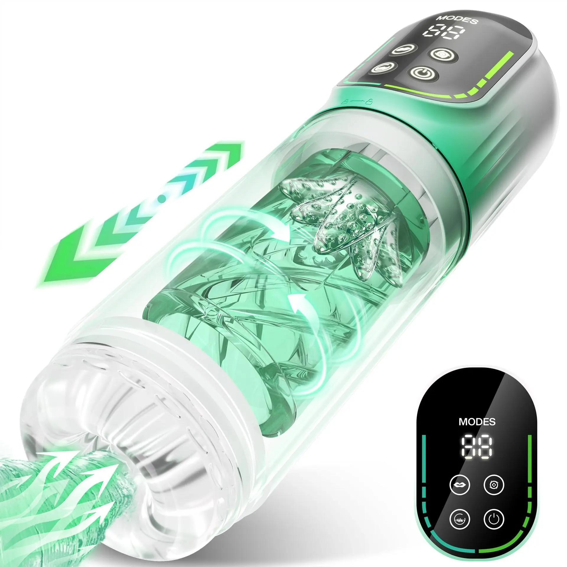 Waterproof Automatic Male Masturbator Stroker Machines Electric Thrusting Rotating Sucking Vibration Masturbation Cup for Man