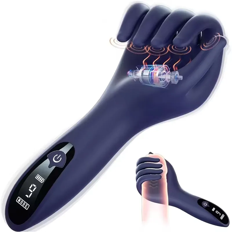 Glans Trainer for Men Powerful Vibrating Penis G Spot Masturbator Soft Hand Male Penis Trainer Toys