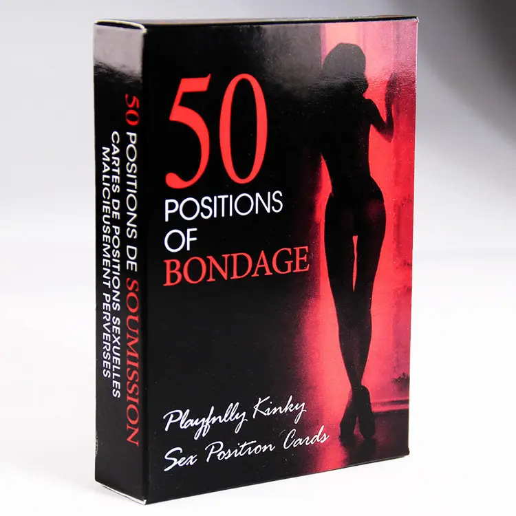 Fun Adult Sex Toys Flirting Bedroom Sex Card Game Sexual Posture Playing Card for Couples