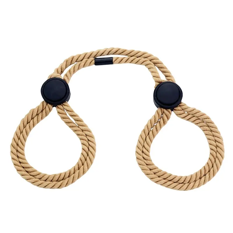 Delove BDSM Game Bondage Soft Polyester Ropes Handcuff Sex Toys for Men and Women Roleplay