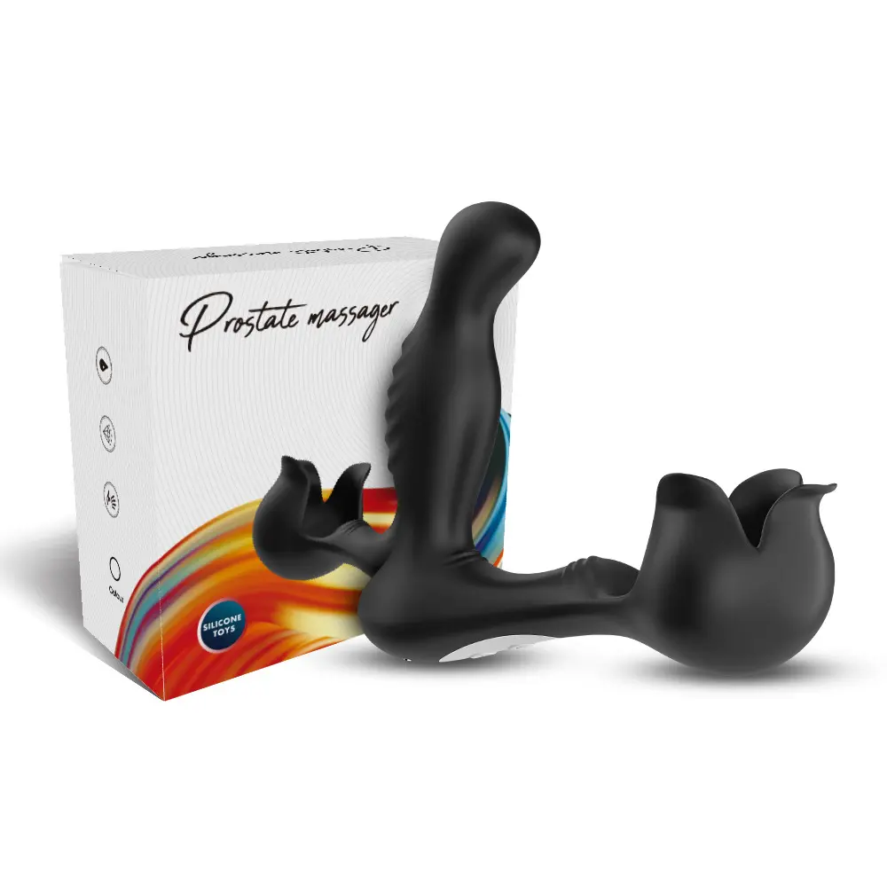 Hot Sell Prostate Massager Anal Vibrator Thrusting Cock Ring Vibrating Butt Plug Vibrator for Men and Women Anal Sex Toys