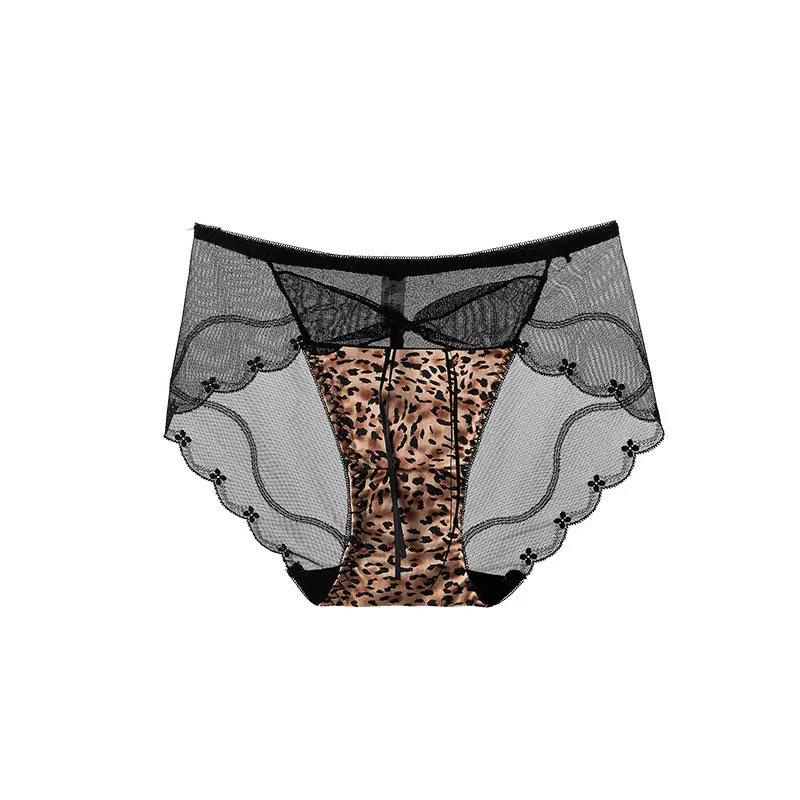 Premium Custom Lace Leopard Print Panties  Manufacturing Bulk Wholesale Specialized in  Markets