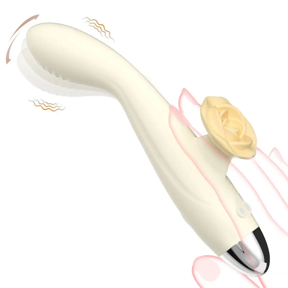 New Design Vibrator G Spot Vibrator Rose Wand Clitoral Stimulator Massager Dildo Vibrators Sex Toys for Woman
