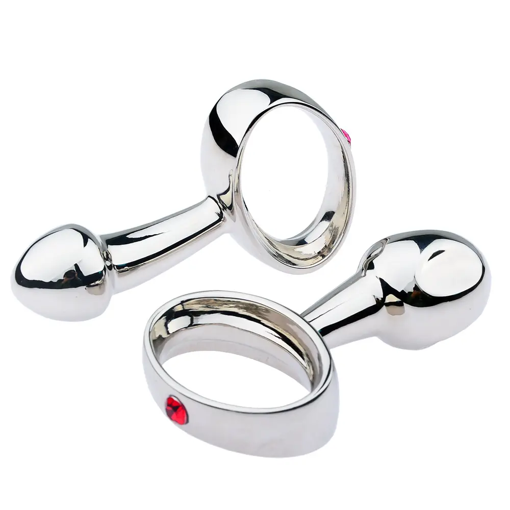 Stainless Steel Tadpole Butt Plug for Male Prostate Masturbation Anal Enjoyment; Penis Rings Sex Toys