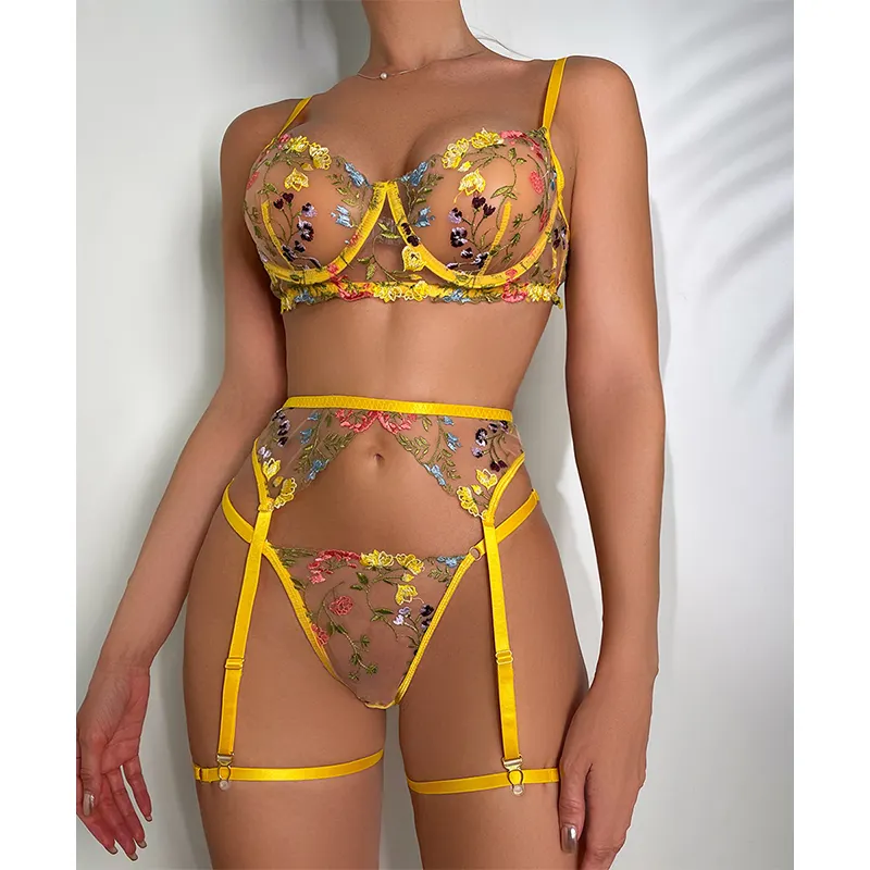 High Quality Summer Confortable Erotica Lace Lenceria Manufacturer Erotica See Through Bra Women Lingerie Sexy