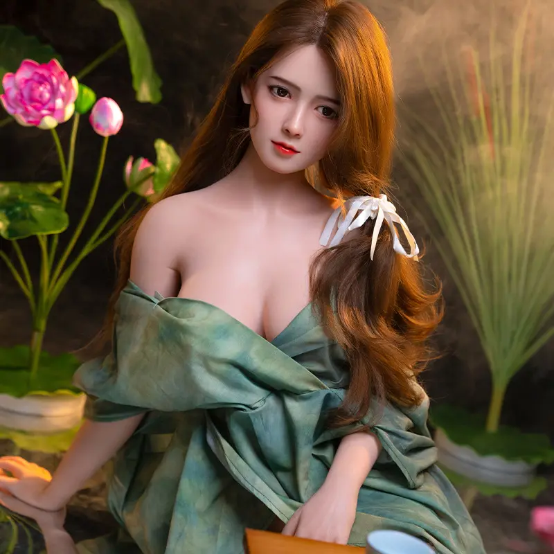 Hot Sale Adult Toys Sexy Love Lotus Doll Metal Skeleton Silicone Sex Doll for Men's Masturbating