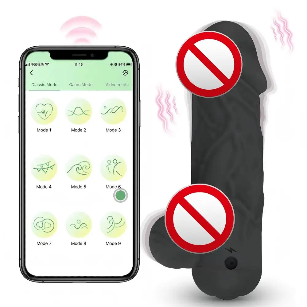 APP Control Portable G-spot Clitoric Toys Realistic Dildo Massager Mini Bullet Dildo Vibrator Adult Toy