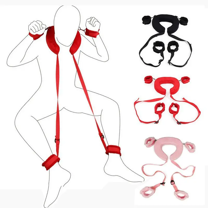 SM Handcuff Leg Binding Strap Adult Sex Toys for Couples Wholesale Female Relax Pillow