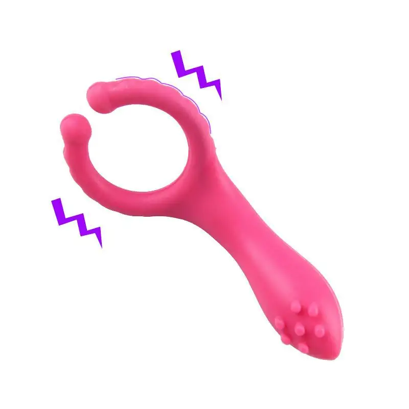 Vibrating Penis Cock Ring Clitoral Stimulator Silicone Ejaculation Men Sex Toys G Spot Clitoris Vibrator Massager