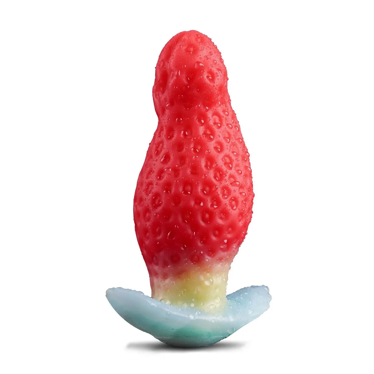 Realistic Soft Liquid Silicone Strawberry Dildo Monster Alien G-Spot Stimulation Anal Adult Sex Toys Wearable Butt Masturbators