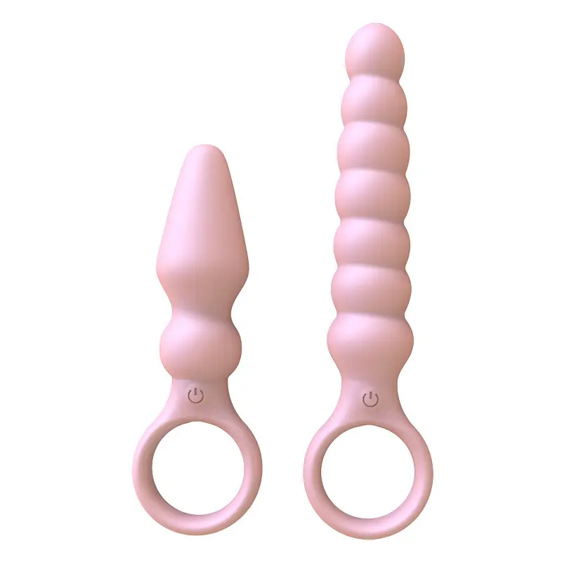 Men's and Women's Pull Ring Vibrating Rod Backyard Anal Plug Prostate Massager Adult Sex Toy for Safer Sex