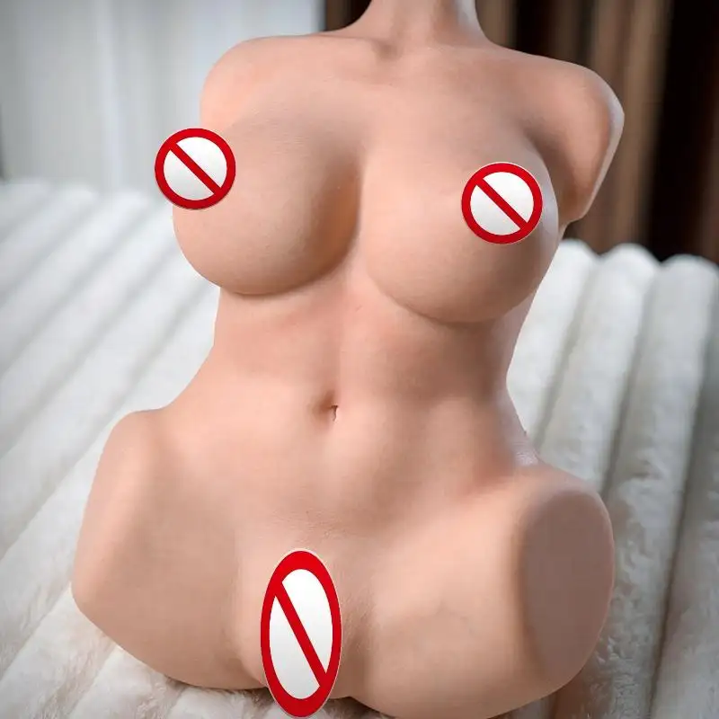 Male Adult Sex Dolls with Vaginal & Anal Insertable Halfbody Design Full Body Silicone Realistic Sex Toy