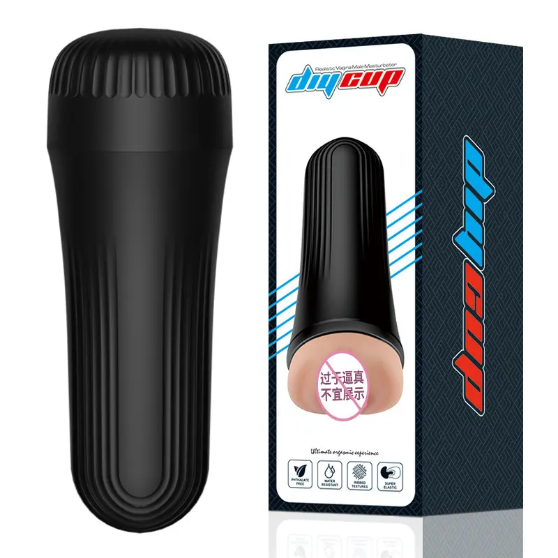 Adult Sex Manual Masturbation Device for Men Stimulating Vagina Pussy Cup TPE Pocket Male Toys
