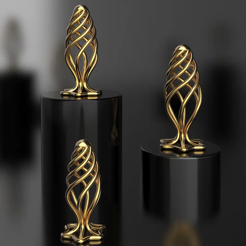 Good Price High Quality Hollow Spiral Metal Butt Plug Sex Toys Anal Globular Adult Products for Women and Men Juguetes Sexuales