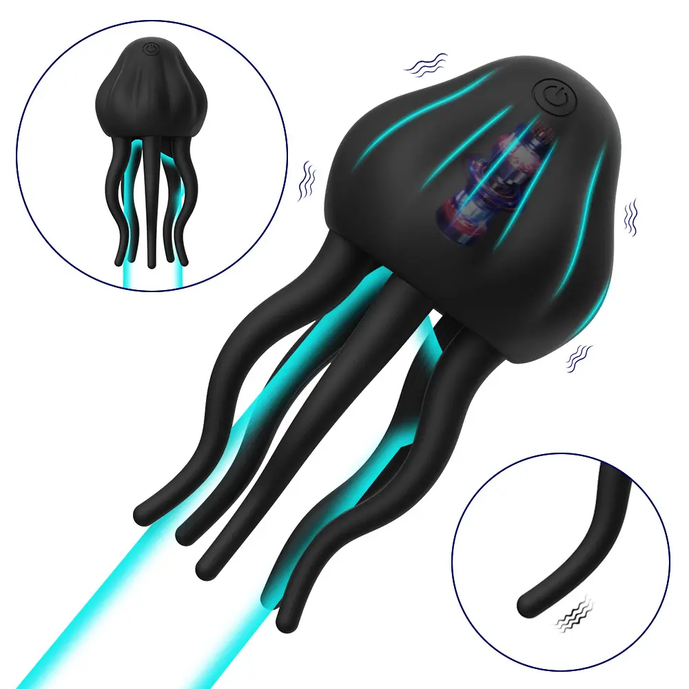 Men's Sex Toys Vibrators Little Jellyfish Glans Trainer Delay Desensitizing Penis Massage All-in-One Toy Box