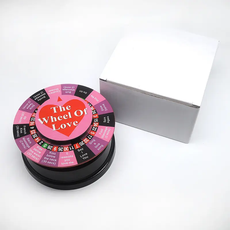 Hot Sell Electric Turntable Game Toy English Version of Couple Dating the Wheel of love Sex Game Fun