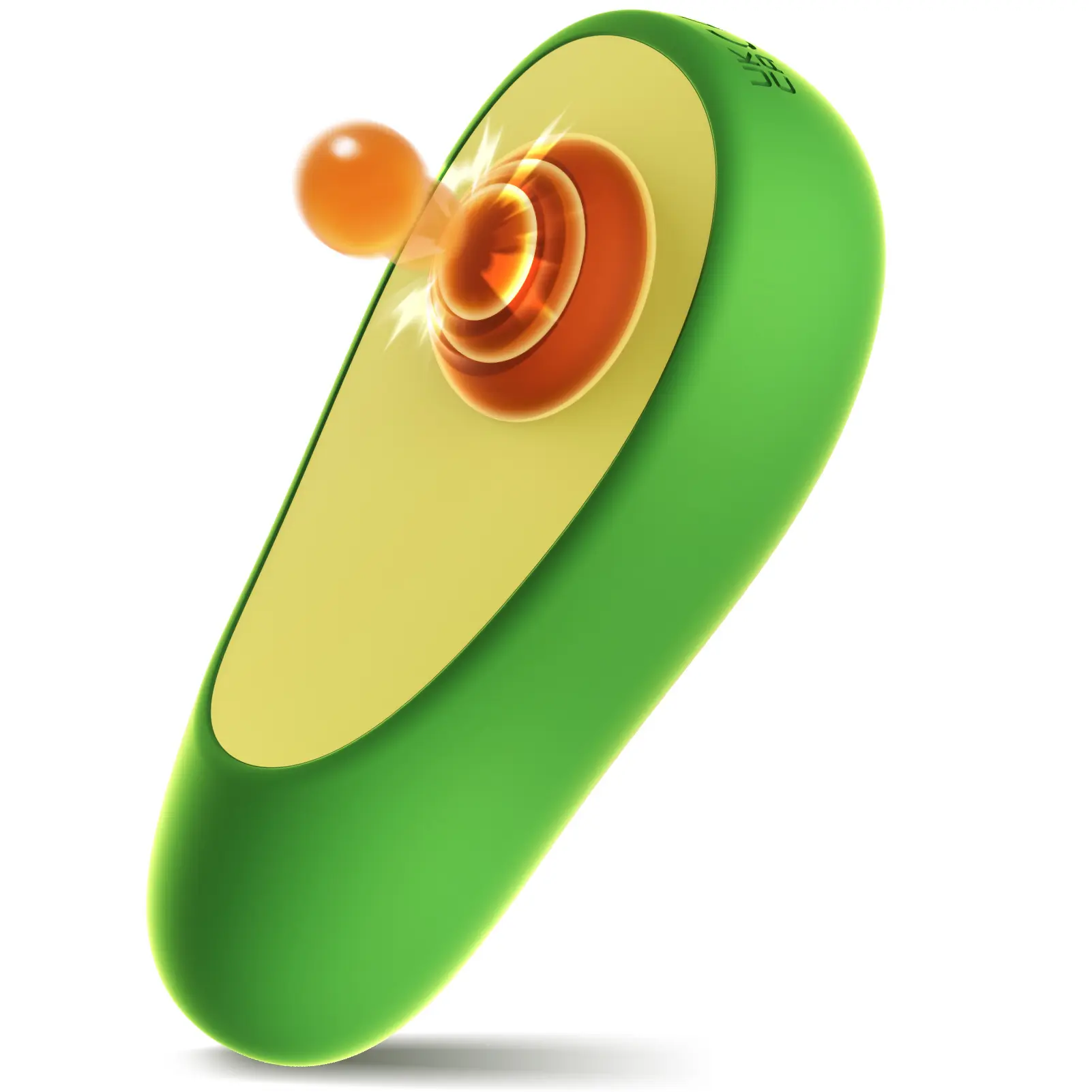 New Cute Design Avocado Suction Vibrator Flap Vibration Female Clitoris Orgasm Suck Massage Sex Toys