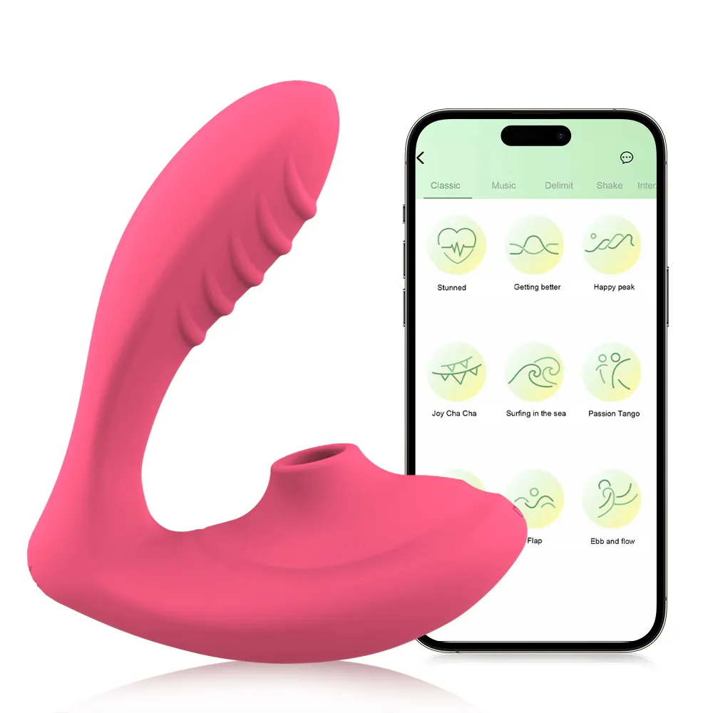 Women's Wearable Vibrator with Suction Factory Direct Wholesale Adult Erotic Masturbator