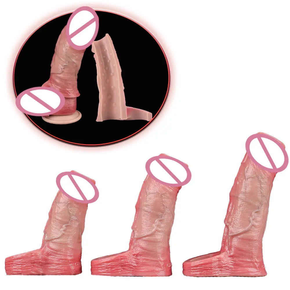 Hot Selling ORALSX Men's Penis Girth Sleeves Enhanced Sex Toys for Improved Sexual Experience Available in Multiple Colors