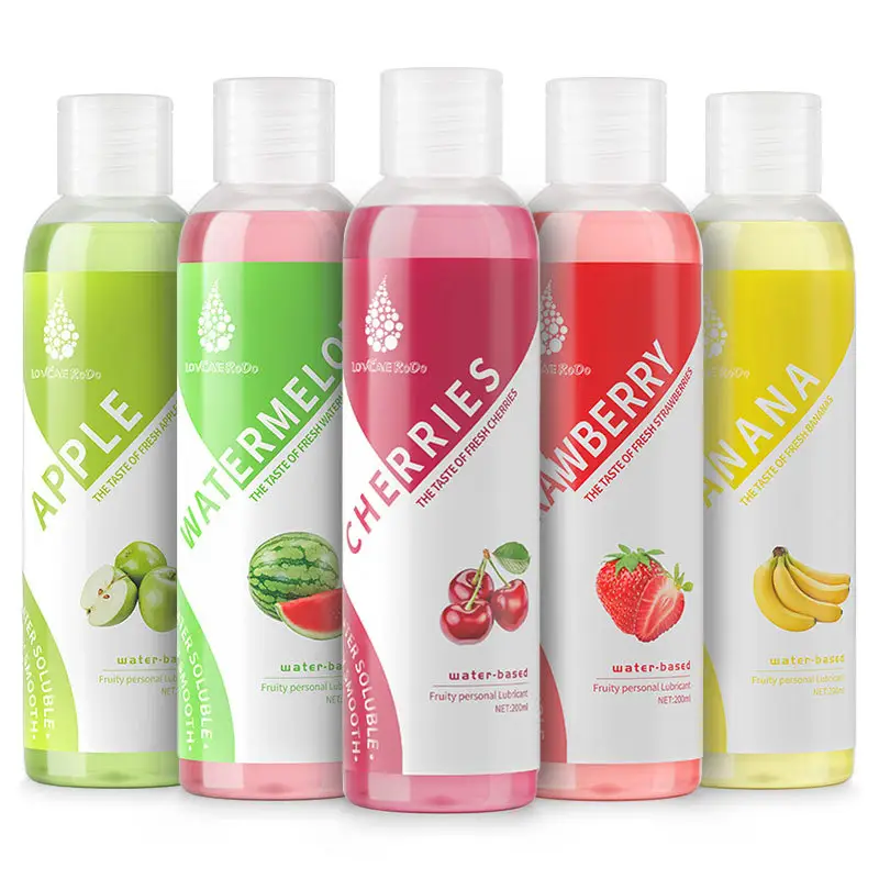 200ml Fruit-Flavored Lickable Water-Based Personal Lubricant Gel Model Adult Intimate Sexual Wellness Fluid