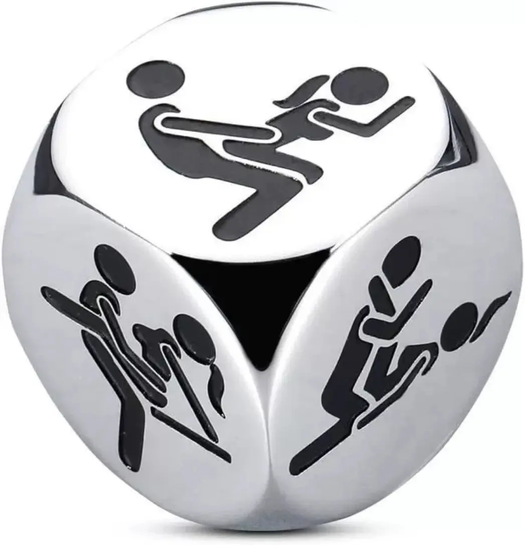 Sex Dices with Gift Box Wholesale Sex Position Dices Stainless Steel Couples Erotic Gifts Adult Sex Board Game Dirty Dices