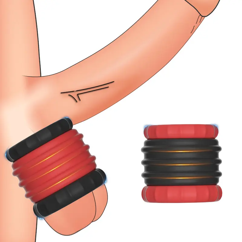 Penis Trainers Wholesale Penis Rings for Men Erection Testicle Stretchers Silicone Cock Ball Stretchers