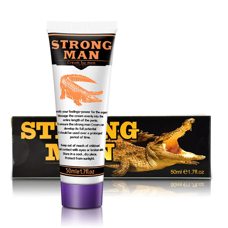Strong Man Crocodile Cream Sexual Delay Product for Penile Enlargement Developpe Thicken and Long Lasting Effect for Men