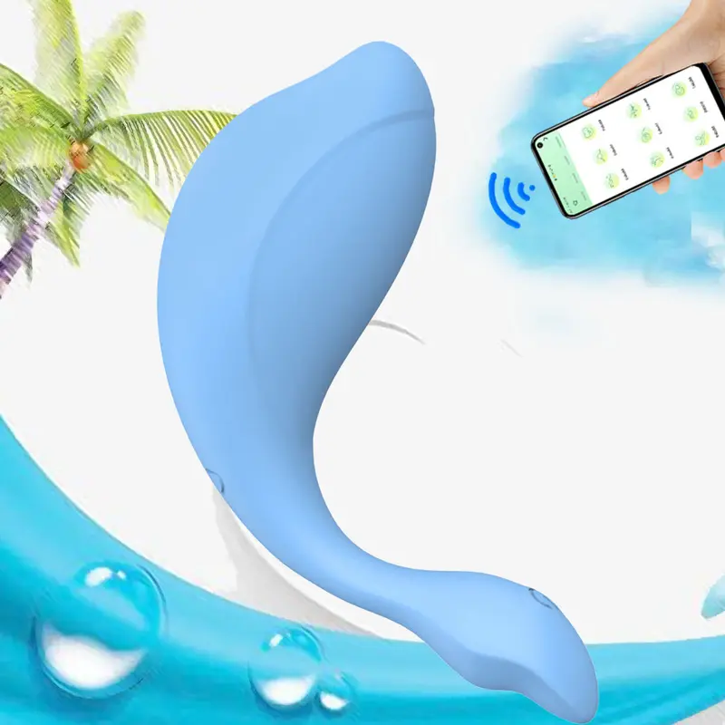 Adult Products-Little Dolphin Insertable Clitoral Stimulator Soft Female Orgasm Sex Toy Masturbator for Adults