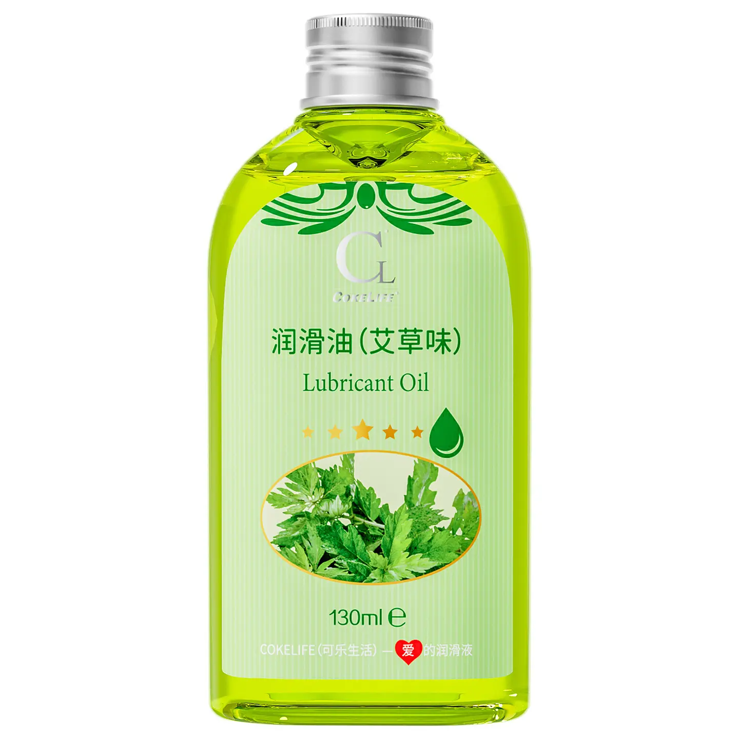 CokeLife Adult Gel Lubricant with Mugwort Extract Refreshing SPA Massage Oil Easy to Clean Intimate Aid for Sex
