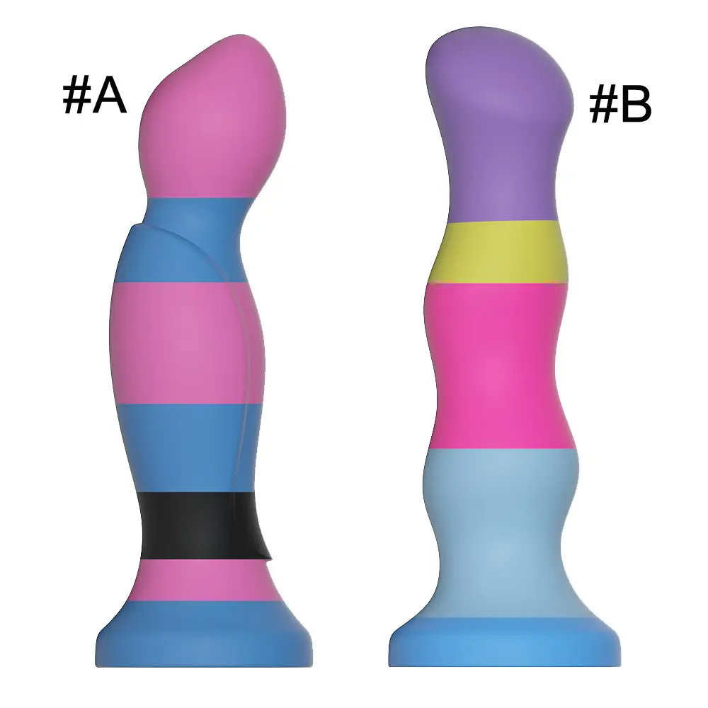 Artificial Penis rainbow Dildo Masturbation Stick for Men and Women Wearable Dildo Toys Adult Sex Toys